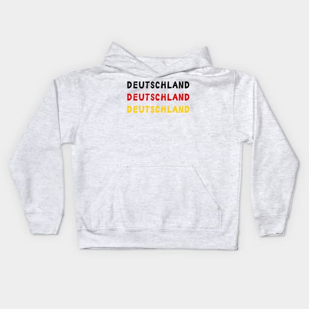 Deutschland Kids Hoodie by yayor